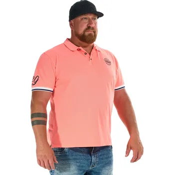 Pánské pólo DERICK III NEON CORAL / 5XL