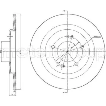Brzdový kotouč Brzdový kotouč CIFAM (800-1472C)