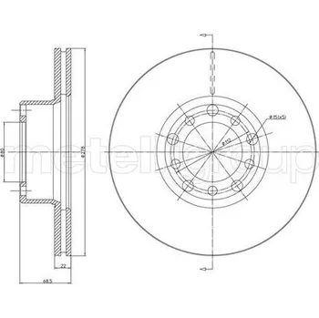 Brzdový kotouč Brzdový kotouč CIFAM (800-086)