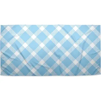 Sablio Ručník Modrobílé čtverce - 30x50 cm