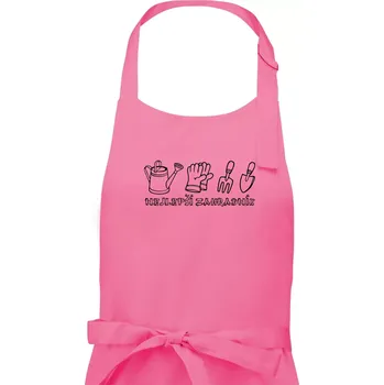 Kuchyňská zástěra Nejlepší zahradník - Dámská zástěra na vaření - Univerzální velikost ( Růžová )