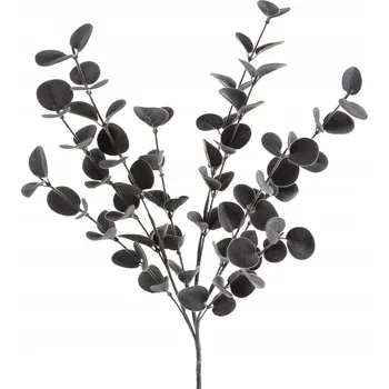 Vánoční dekorace Zimní větvička vánočního stromku Eurofirany, barva ocelová 67 cm