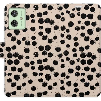 Pouzdro na mobilní telefon Flip pouzdro iSaprio na mobil Motorola Moto G54 5G - Dotted 02 s kapsičkami na karty (Knížkové flipové pouzdro iSaprio pro mobil Motorola Moto G54 5G - Dotted 02 - elegantní obal s kapsami, stojánkem a magnetickým zavíráním)