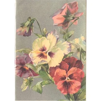 Obálka Přání ST441 formátu B6 + obálka - Macešky