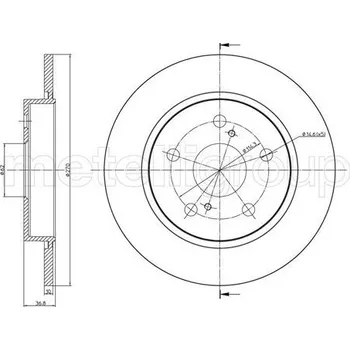 Brzdový kotouč Brzdový kotouč CIFAM (800-1022C)