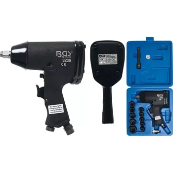 Pneumatický rázový utahovák 1/2" BGS103223. Sada 16 dílů (366 Nm) (BGS103223) (povolovací moment 366 Nm, kované hlavice)