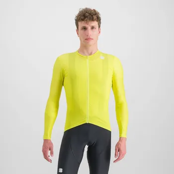 cyklistický dres SPORTFUL Cyklistický dres s dlouhým rukávem letní - MATCHY - žlutá
