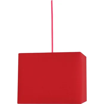 Moderní červené závěsné svítidlo Basic 30 z textilu do obývacího pokoje a jídelny 30 cm