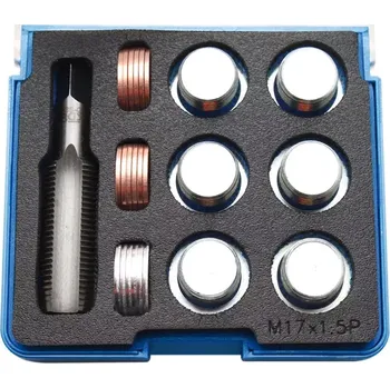 Závitořezný nástroj Sada na opravu závitů olejových van M17 x 1,5 mm BGS100158 (25 dílů) (BGS100158) (Sada na opravu závitů olejových van M17 x 1,5 mm BGS100158 obsahuje 25 dílů pro rychlou a přesnou opravu poškozených závitů v automobilových olejových vanách. Vhodná pro záv