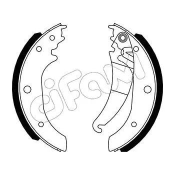 Brzdová čelist Sada brzdových čelistí CIFAM (153-489)