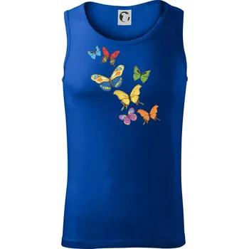 Barevní motýli - Tílko pánské Core - 2XL ( Královská modrá )