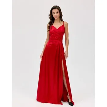 Dámské šaty Roco Fashion Večerní šaty Salma Červená Slim Fit 38