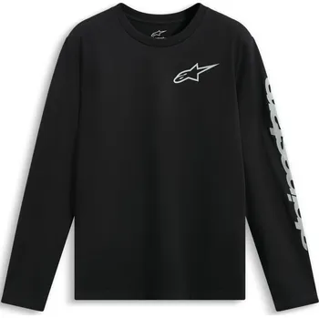 Pánské tričko Tričko s dlouhým rukávem Alpinestars Trackside CSF černé 2XL