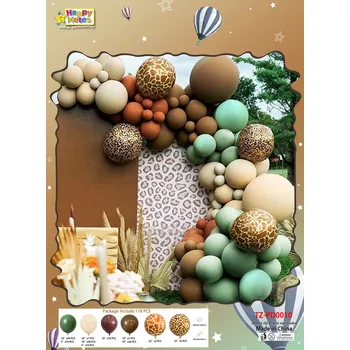 Balónek Sada 118 balónků hnědé barvy ks