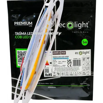 LED osvětlení Neonová LED páska 2835 COB 12V 35W 7W/m studená bílá