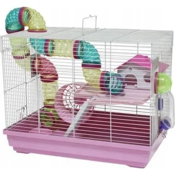 Klec s vaničkou pro malé hlodavce Panama Pet 37 x 47 x 30 cm