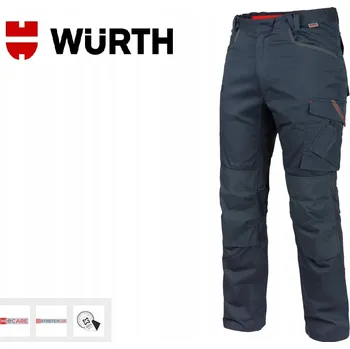 Pánské kalhoty PRACOVNÍ KALHOTY WURTH STRETCH X TMAVĚ MODRÉ VELIKOST 58