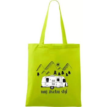 Můj životní styl - Taška bavlněná - 42 x 38 cm ( Limetková )
