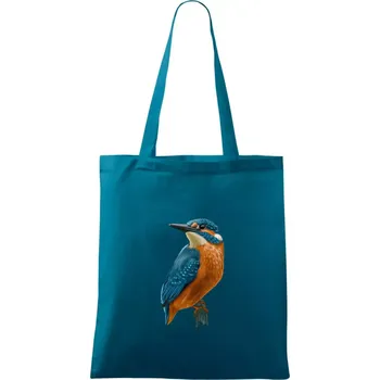 Lednáček kreslený - Taška bavlněná - 42 x 38 cm ( Petrolejová )