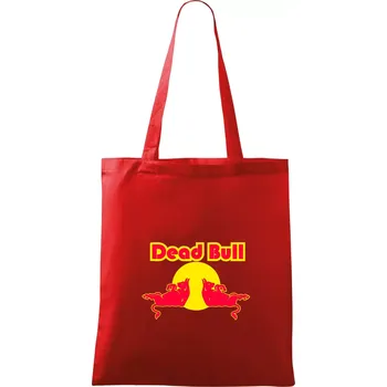 Nákupní taška Dead Bull - Taška bavlněná - 42 x 38 cm ( Červená )