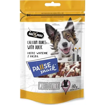 Pamlsek pro psa Hau&Miau pamlsek VÁPENKOVÉ KOSTKY s kachnou 80g