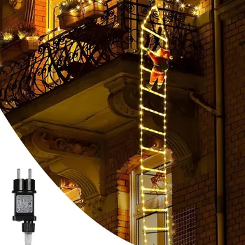 Vánoční dekorace 13 žebříků Svatý Mikuláš na žebříku Vánoční dekorace LED