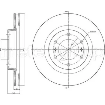 Brzdový kotouč Brzdový kotouč CIFAM (800-1662C)