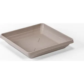 Podmiska Plastia Podkvětináč Lotos 40x40 taupe