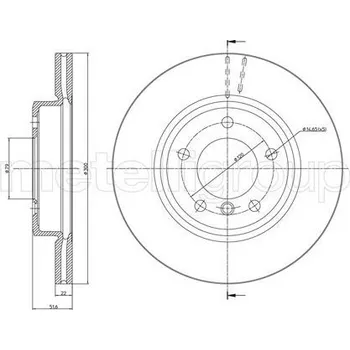 Brzdový kotouč Brzdový kotouč CIFAM (800-515C)