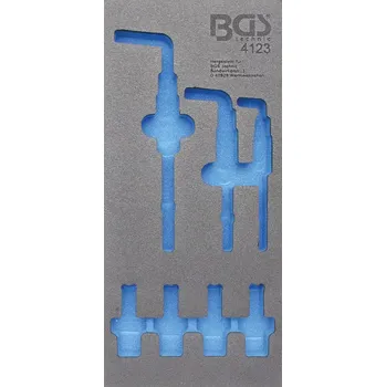 Vložka do dílenského vozíku 1/3 prázdná pro BGS 4123 (BGS104123-1) (Vložka do dílenského vozíku 1/3 prázdná pro BGS 4123 umožňuje přehledné uspořádání nářadí a je kompatibilní s vozíkem BGS 4123.)