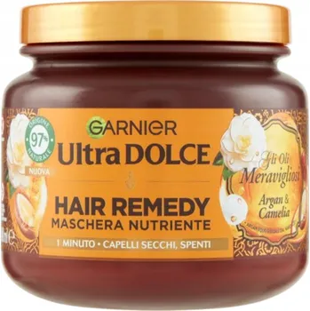 Vlasová regenerace Vyživující maska na vlasy s arganovým olejem a kamélií Garnier 3x340 ml
