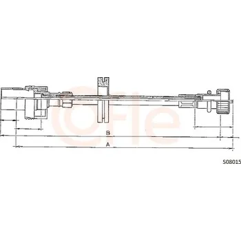 Náhon tachometru Hřídel tachometru COFLE (S08015)