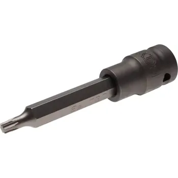 hlavice zástrčná 1/2" pro T-profil T 30 x 100 mm, tvrzená (BGS105471) (Hlavice zástrčná 1/2" T-profil T30 x 100 mm tvrzená Popis: - Chrom vanadium, matný chrom)