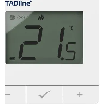 TADline Bezdrátový týdenní pokojový termostat s WiFi, bílý