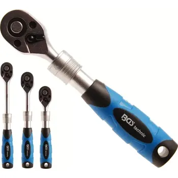 Ráčna ráčna 1/4" přepínací, teleskopická 150-200 mm (BGS1025103) (ráčna 1/4" teleskopická, délka 150 ÷ 200 mm, jemné ozubení)