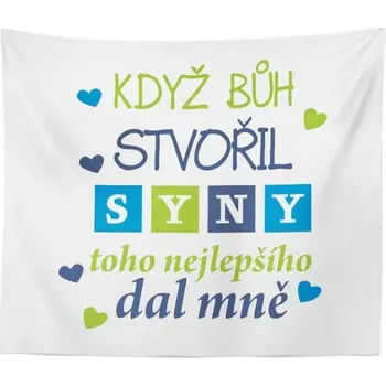 deka Sablio Deka Když Bůh stvořil syny: 150x120 cm