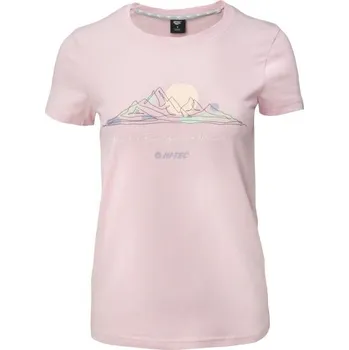 Dámské tričko Dámské bavlněné triko Hi-Tec VILDI L Růžová, Mix