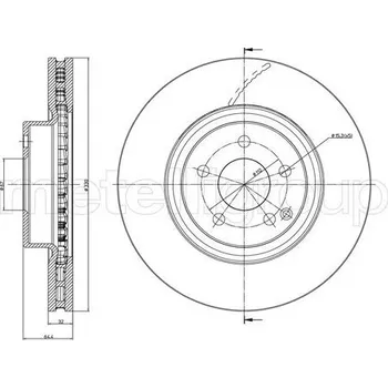Brzdový kotouč Brzdový kotouč CIFAM (800-1029C)