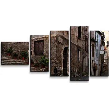 Obraz Sablio Obraz - 5-dílný Starý dům 2 - 100x60 cm