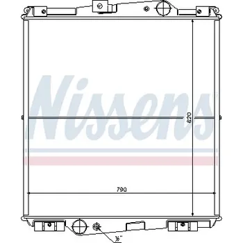 Motor automobilu Chladič, chlazení motoru NISSENS (65464)