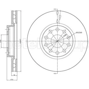 Brzdový kotouč Brzdový kotouč CIFAM (800-409C)