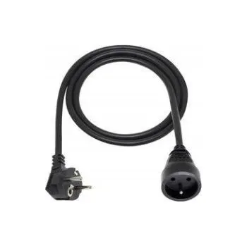 Elektrická zásuvka Prodlužovací Kabel jednoduchý Elgotech 2 m 1 ks zásuvka černý