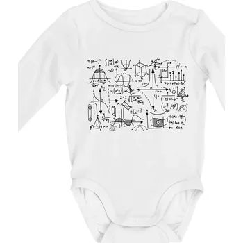 Matika na tabuli - Body kojenecké s dlouhým rukávem - Dlouhý r. do 3 měs ( Bílá )