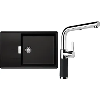 Granitový dřez Set Schock S14-7 (dřez Tia D-100LS Magma + baterie SC-540.120 Magma)