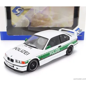 autíčko Solido BMW 3-series M3 (e36) Coupe Polizei 1991 1:18 Bílá Zelená
