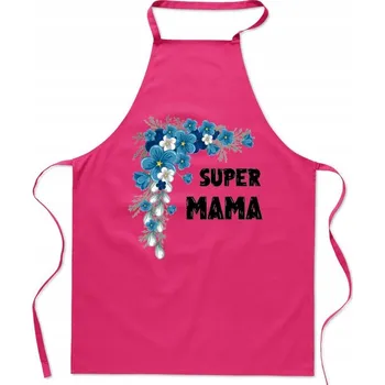 Kuchyňská zástěra Kuchyňská zástěra Super Máma Dárek Pro Maminku ke Dni matek