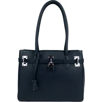 Kabelka GIOSTRA Dámská kožená kabelka Aga Medium Tmavě modrá