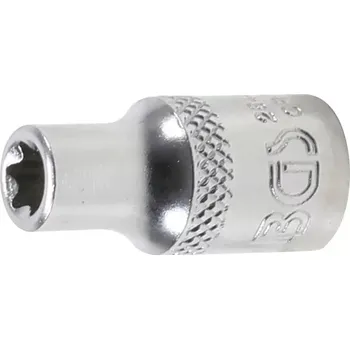 Nástrčná hlavice 1/4" E-profil E6 BGS1026406 (BGS1026406) (Nástrčná hlavice 1/4" E-profil E6 BGS1026406 je určena pro práci s šestihrannými šrouby typu E, vyrobena z chrom-vanadiové oceli a vhodná pro ráčny 1/4".)