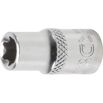 Nástrčná hlavice 1/4" E-profil E8 BGS1026408 (BGS1026408) (Nástrčná hlavice 1/4&quot; E-profil E8 BGS1026408 je určena pro práci s šestihrannými šrouby E-profilu, vyrobena z odolné oceli pro dlouhou životnost. Kompatibilní s ráčnami 1/4&quot;, vhodná pro 