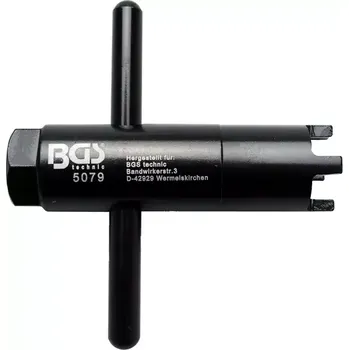Nářadí pro automobil Klíč na matice se zářezy pro hlavu válce BGS105079 Pro BMW (BGS105079) (Speciální klíč na matice se zářezy BGS105079 je určený pro demontáž hlav válců BMW, vyrobený z odolné oceli a přesně tvarovaný pro bezpečné použití. Vhodný pro profesionální i domácí 